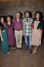 Sakshi Bhatt, Nilima Bhatt, Mukesh Bhatt, Vishesh Bhatt at Shaadi Ke Side Effects screening in Lightbox, Mumbai on 27th Feb 2014
